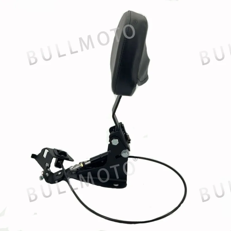 

For Harley Touring Road King Electra Glide CVO Street 2009-2020 Motorcycle Black Driver Rider Backrest + Adjustable Mounting Kit