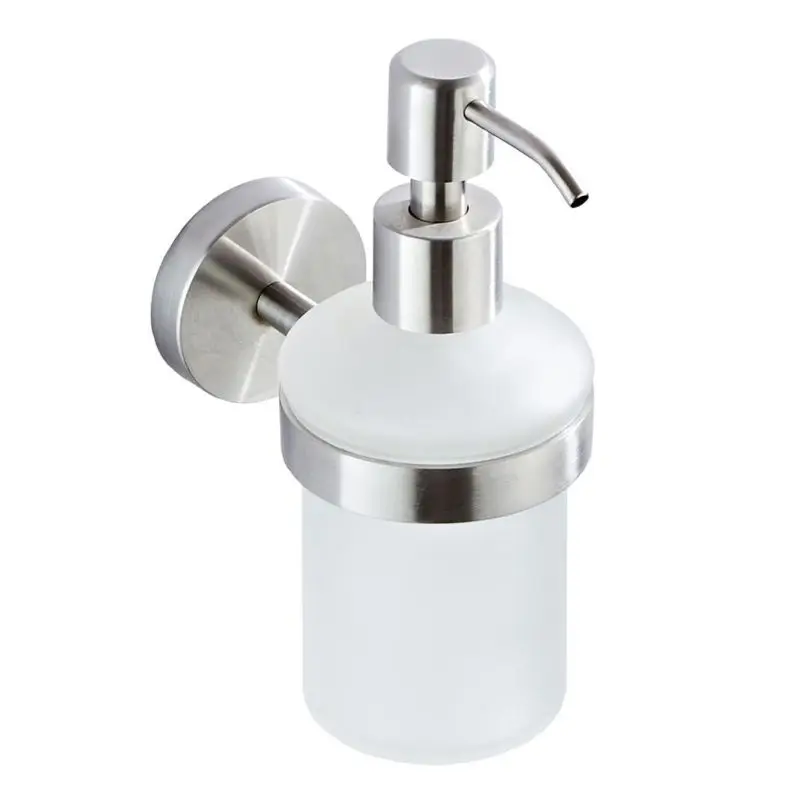 

200ml Stainless Steel Wall Mounted Soap Dispenser Bathroom Manual Press Pump X37B