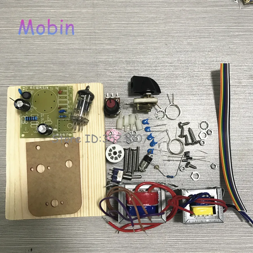 1 шт./лот 6J1 труба Супер регенеративный FM радиоприемник один свет радио с базой DIY