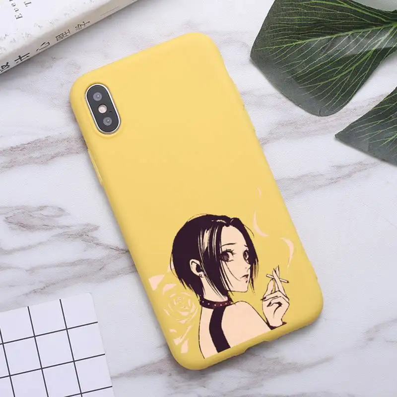 

Oosaki Nana Phone Case Candy Color for iPhone 6 7 8 11 12 s mini pro X XS XR MAX Plus high quality Anti-fall capa