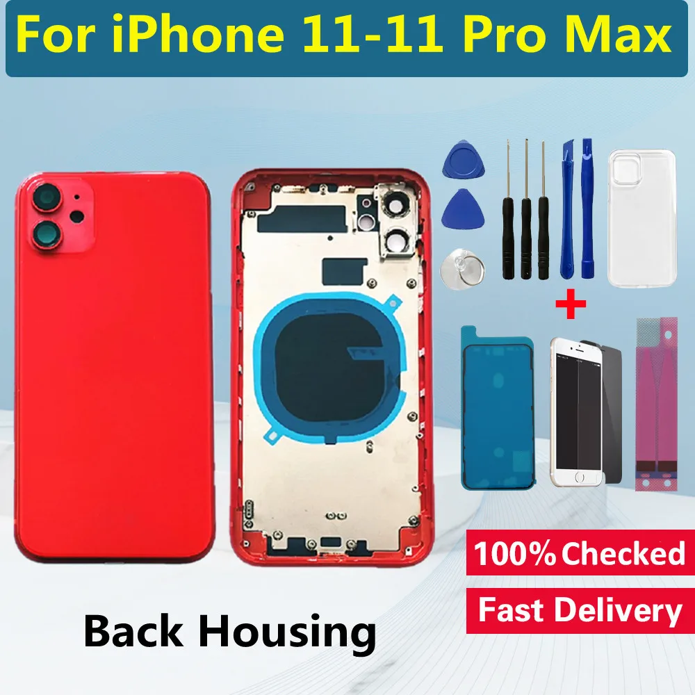 Задняя крышка батарейного отсека для iPhone 11 Pro корпус средняя Рамка Max задний с