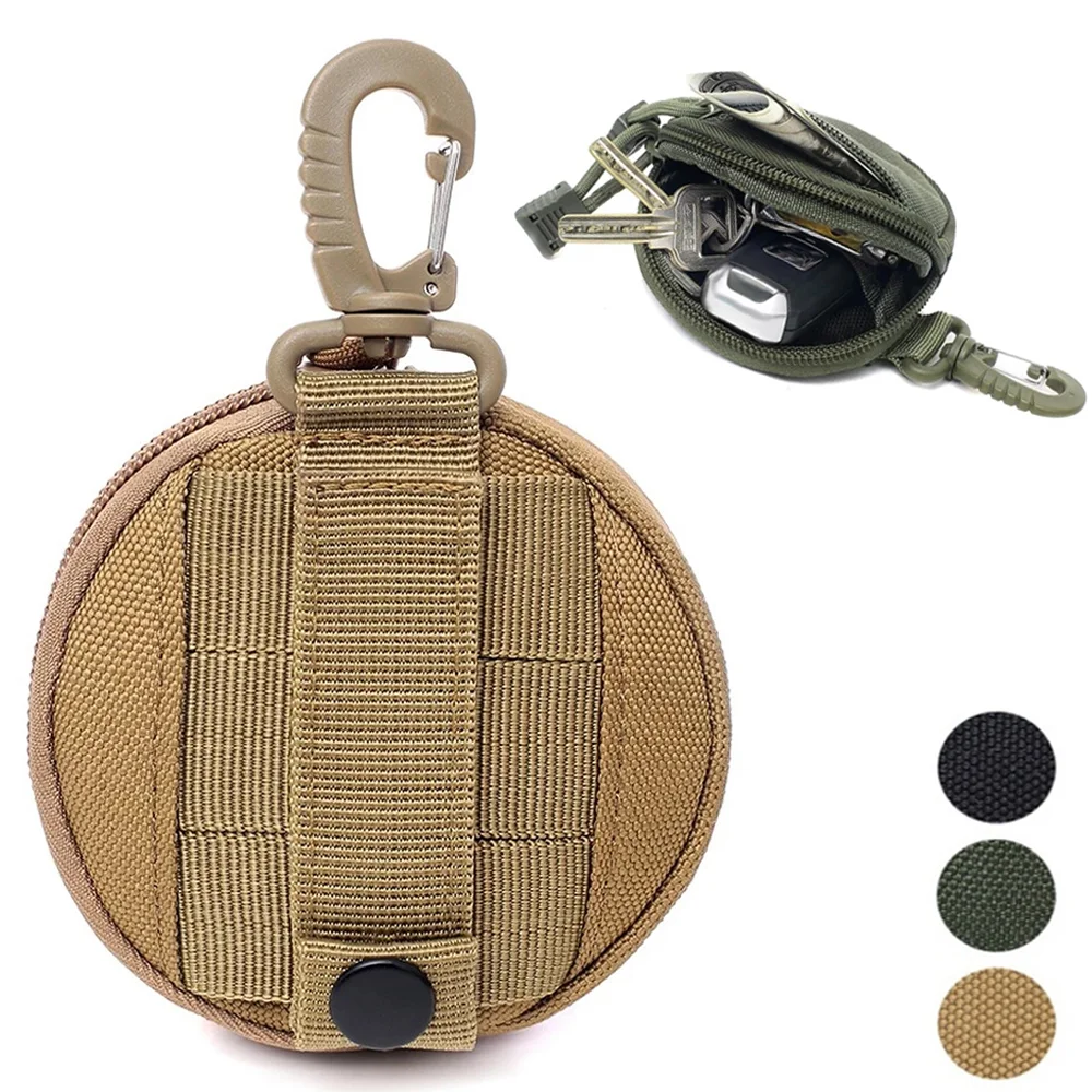 

Tactical Edc Pouch Military Key Earphone Holder Men Coin Wallet Purses Army Coin Pocket With Hook Waist Belt Bag For Hunting