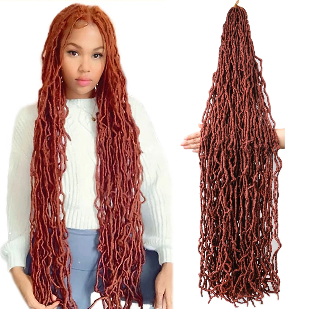 

Mtmei Hair 36-дюймовые длинные искусственные волосы 350 цветов мягкие вязаные косички вьющиеся дреды удлинители волос вязанные крючком