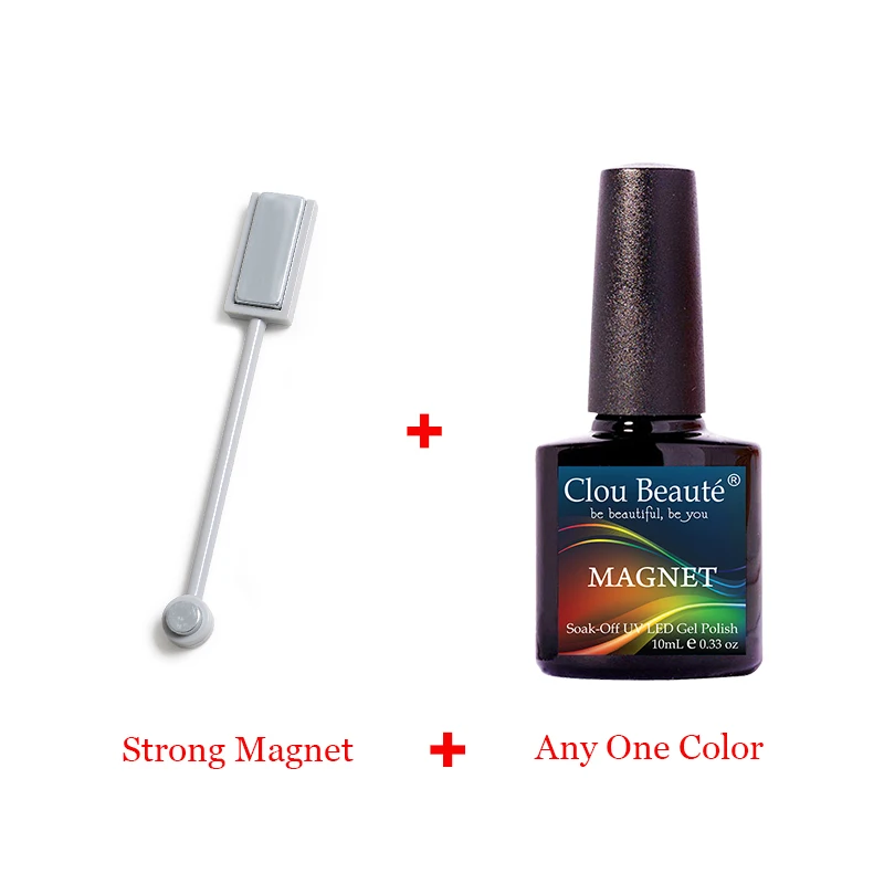 Magnet 2 and 2 color Clou Beaute Гель-лак для кошачьих глаз 46 цветов маникюрный Декор гель лак для ногтей отмачиваемый лак для ногтей 10 мл Полупостоянный лак для ногтей - Цвет: Magnet 2 and 2 color