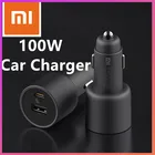 Оригинальное автомобильное зарядное устройство Xiaomi 100 Вт, автомобильное зарядное устройство Redmi Note 9 Pro с быстрой зарядкой для Redmi Note 8 MI 10T 9 11 A3 Mix 3 Max