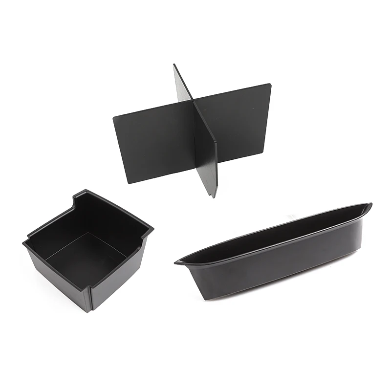 4 pcs a set SHINEKA укладка для Jeep Wrangler JK 2011- ABS автомобильный ящик для хранения комплект для органайзера аксессуары для Jeep Wrangler JK - Название цвета: 4 pcs a set