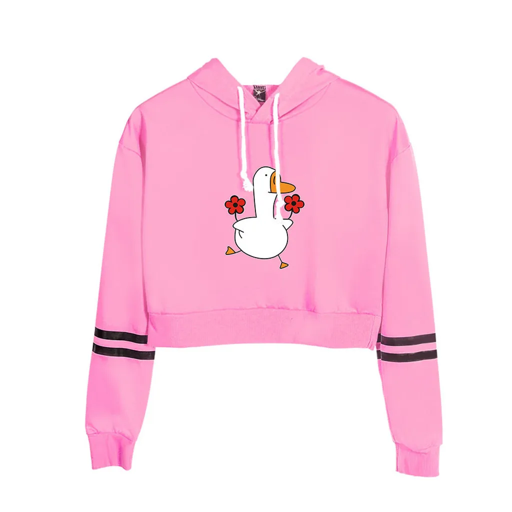 Женский топ с круглым вырезом SAGACE куртка капюшоном и длинным рукавом Милая