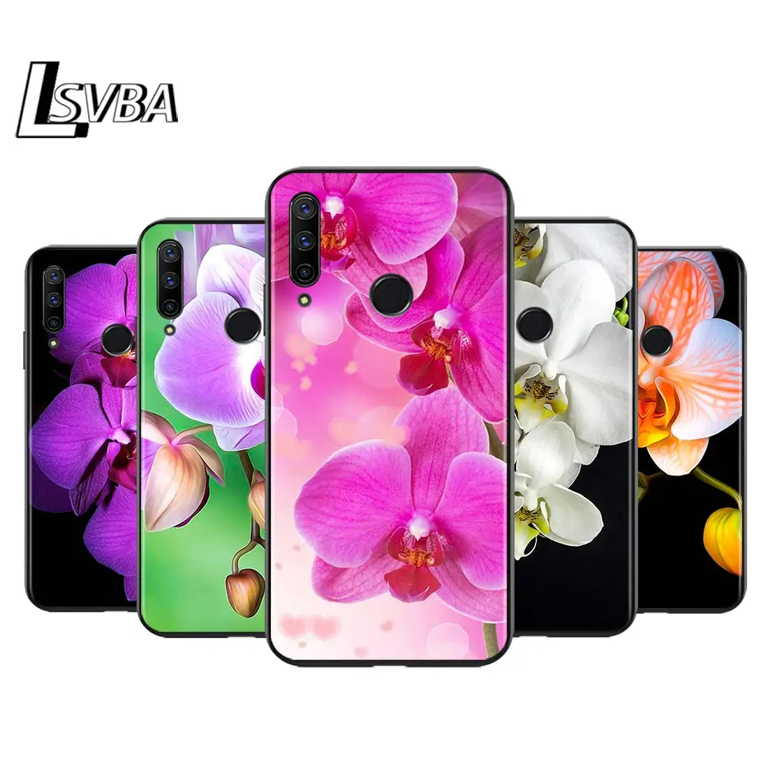 

Orchid Flowers for Huawei Honor 30 20S 20 10i 9S 9A 9C 9X 8X 10 9 Lite 8A 7C 7A Pro Phone Case Black Cover
