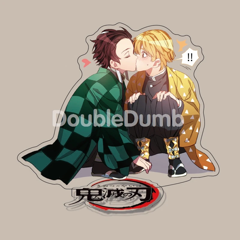 

Аниме рассекающий демонов Kamado Tanjirou Agatsuma Zenitsu акриловая фигурка стенд дисплей Модель пластина Косплей настольное украшение мультяшный пода...