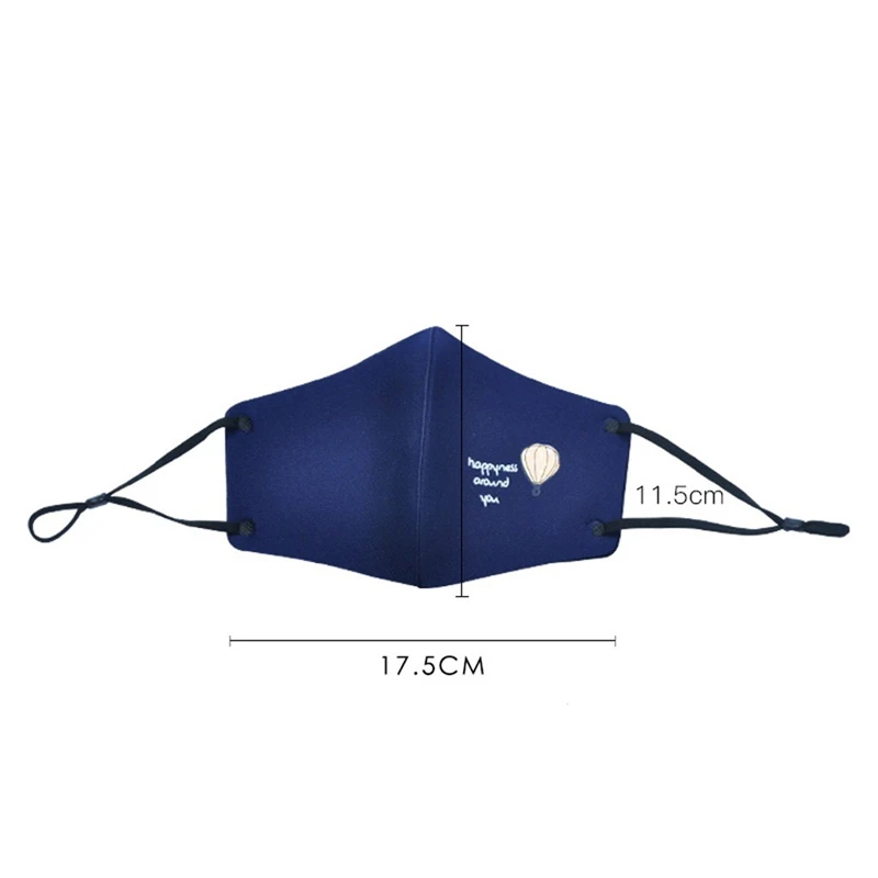 

5pcs /Set Children Face Mask Reusable Cotton Washable Adjustable Filter Mouth Masks Dustproof Windproof Outdoor Travel Masque