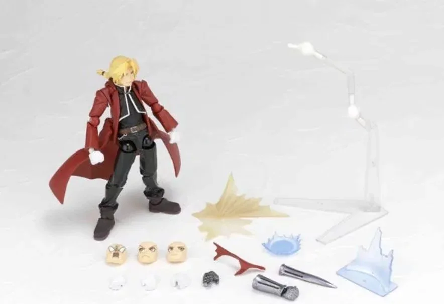

Edward Elric Figure Revoltech Yamaguchi Fullmetal Alchemist Action Figures Alphones Eliic 116# 117# Anime Doll Brothers Model