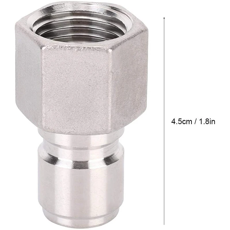 2Pcs Stainless Steel Quick Connector Homebrew Beer Keg Fitting Disconnect Conversion Kit Accessories 1/2 Inch Male | Дом и сад