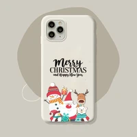 fhnblj merry christmas phone case for iphone 11 12 13 mini pro xs max 8 7 6 6s plus x 5s se 2020 xr case