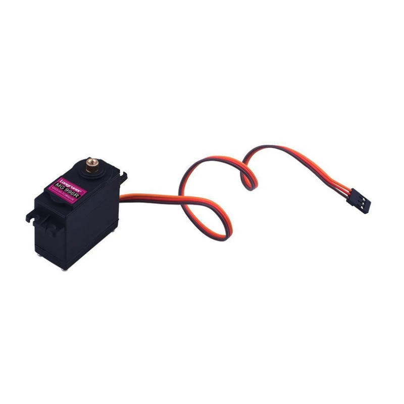 Servomotor de engranaje de Metal para coche teledirigido Futaba JR, helic&oacute;ptero, barco, Juguetes Diy, 13kg, 15kg, MG995, MG996, MG996R, 4 Uds.-4