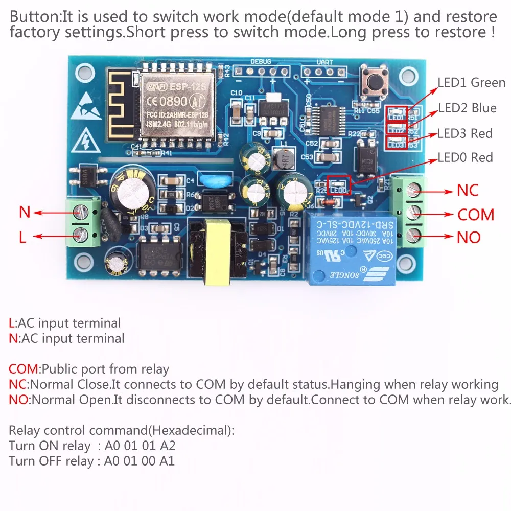ESP8266 ESP-01 Wi-Fi модуль реле дистанционного Управление переключатель 1 2 4 канала 5V 12V для Умный дом IOT передача с помощью приложения на телефоне Управление;