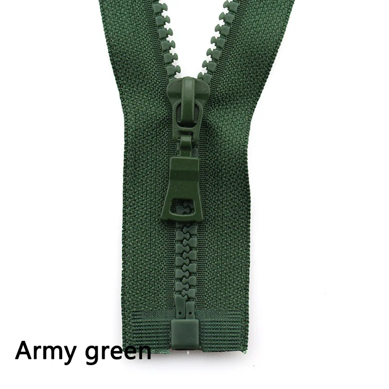 army green 5 шт. Meetee 5# молнии из смолы закрывают конец 15-25 см открытый конец 30-80 см застежка-молния швейная пуховая куртка сумки для одежды Домашний портной ремесла - Цвет: army green