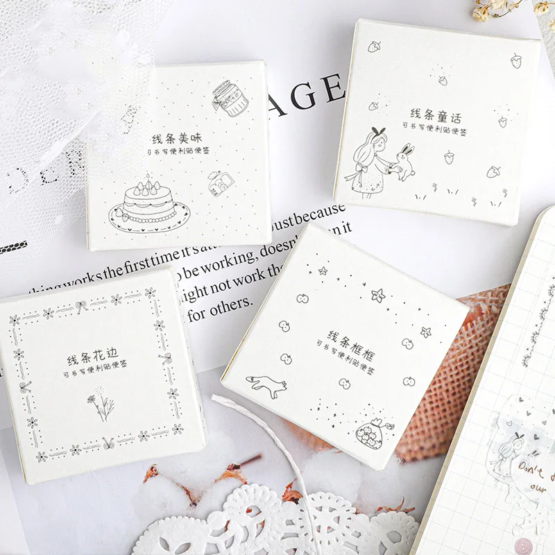 Кавайный календарь блокноты милый напиток Липкие заметки наклейки для детей