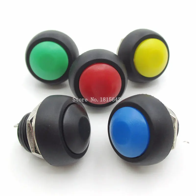 5 шт. мини-переключатель 12 мм 1A водонепроницаемый переключатель pbs33b В Мгновенный
