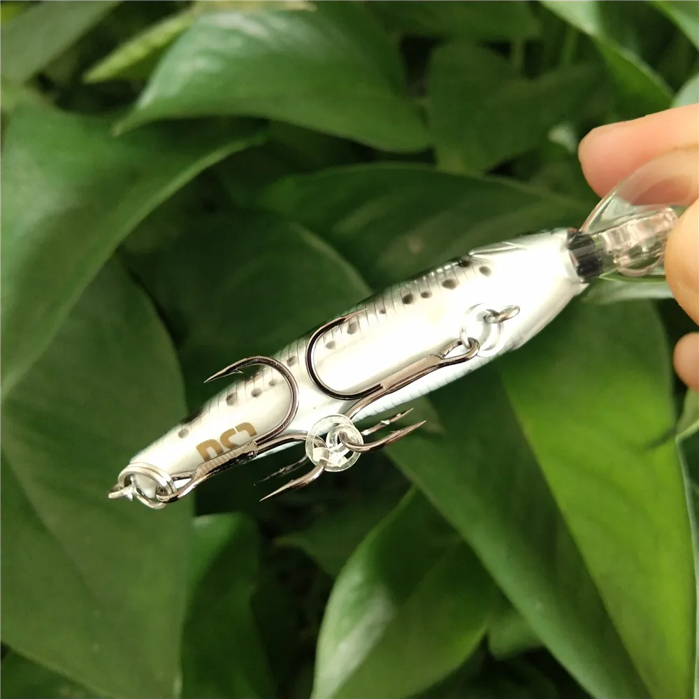 

Tsurinoya 8pcs Long Lip Minnow Fishing Lure 58mm 5g Artificial Wobblers Crankbait Hard Bait Plastic Baits Floating 0.8m-1.5m