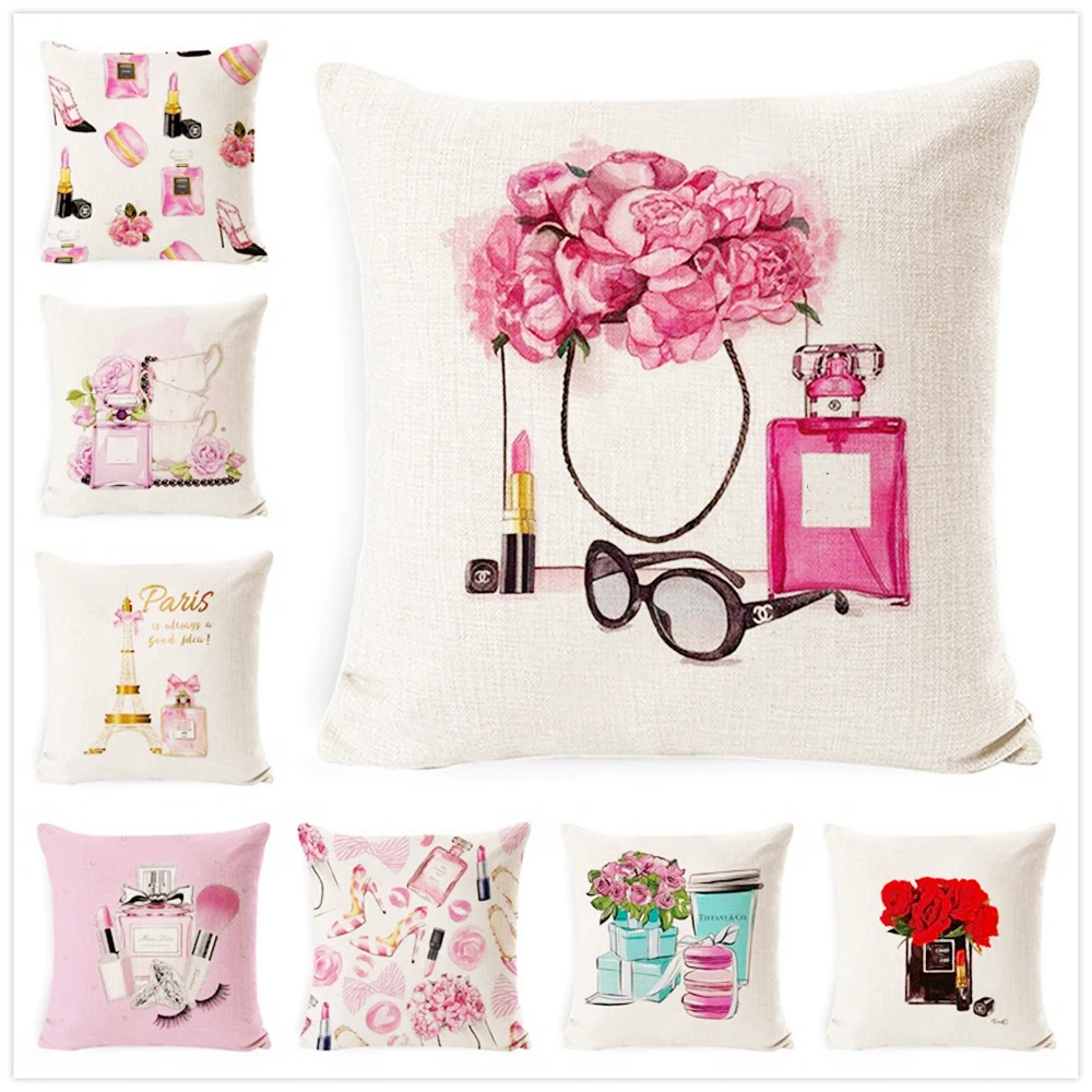 45x45 см льняные супер мягкие флаконы с горячими духами современные модные