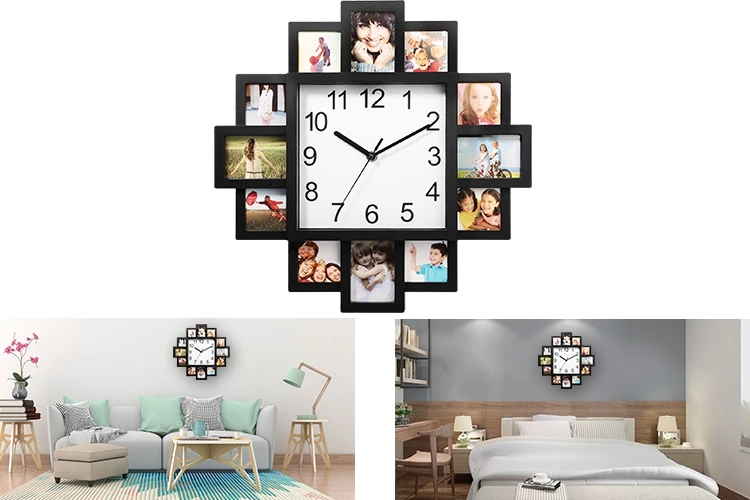 

Фоторамка часы картина коллаж 12-P дисплей настенные часы фото настенный Декор для дома