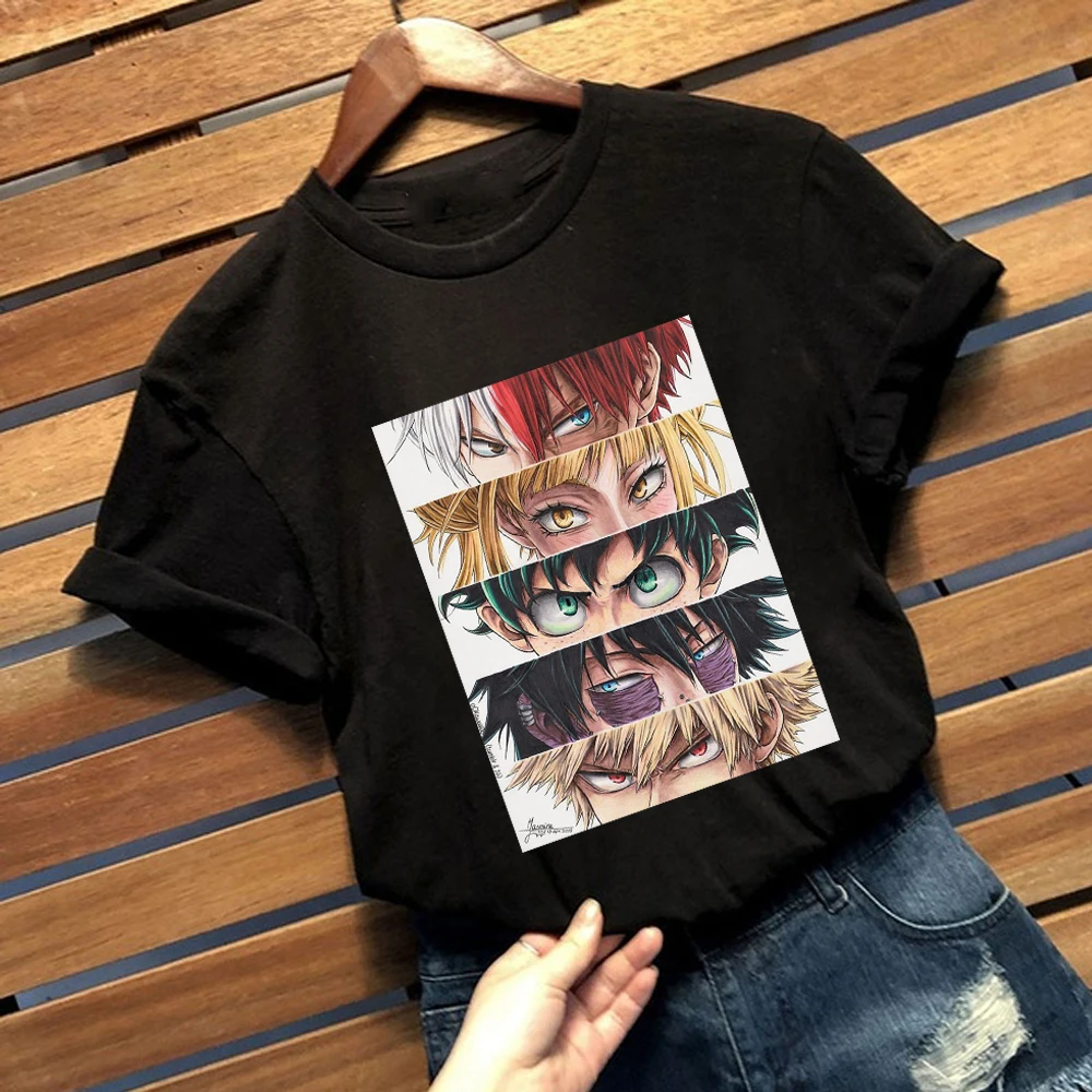 

2021 New Fashion My Hero Academia Printed Short Sleeve Graphic Top For Men Women