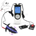 Анальный расширитель для взрослых, для мужчин, с зарядкой по USB, с электрошоком, Анальный расширитель, клизма, вибратор, массажная Накладка для тела, интимные игрушки для женщин