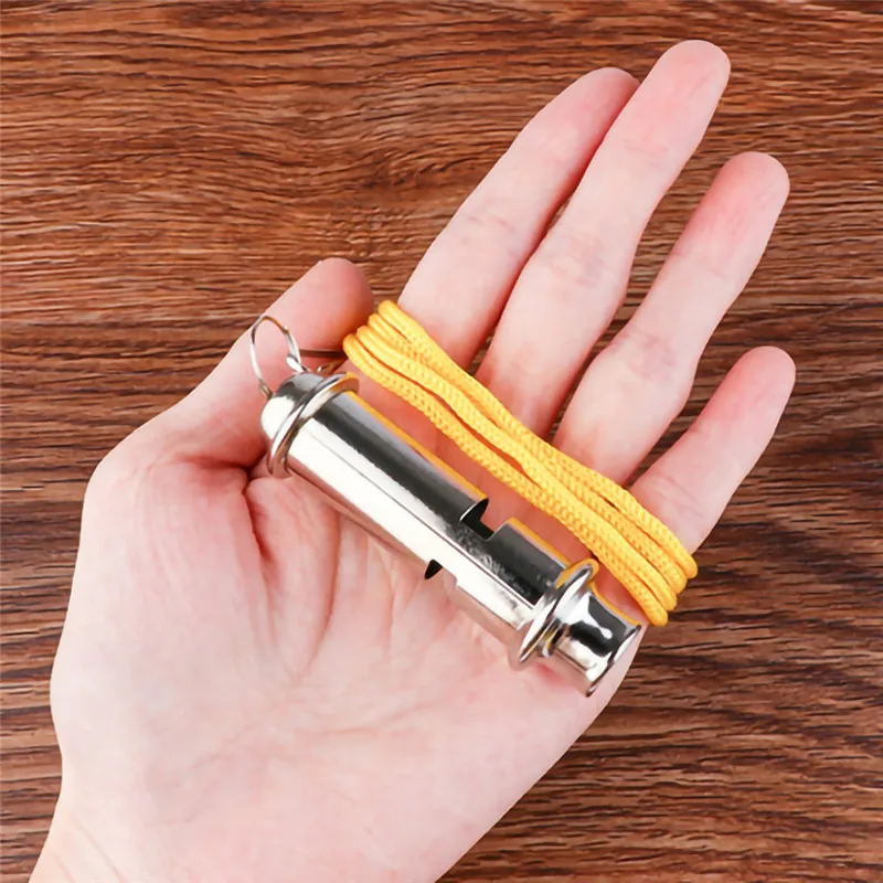 

Stainless Steel Survival Whistles Emergency Whistles Tools For Outdoor Hiking Camping Hunting Sport