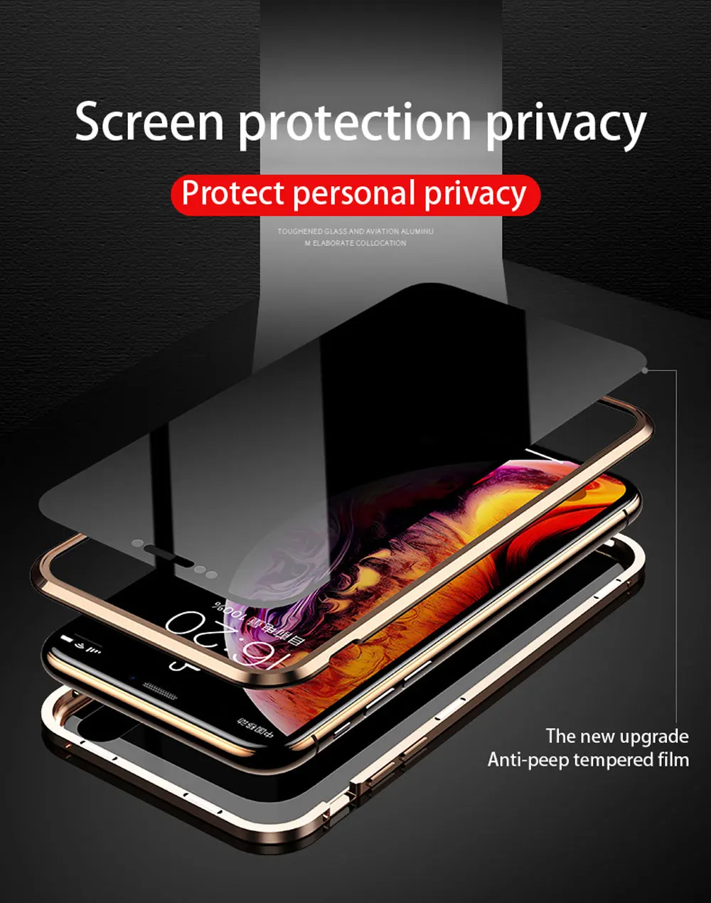 Магнитный чехол 360 градусов для IPhone X XS MAX 7 6 6splus 8 PLUS, двухсторонний, полный ударопрочный защитный прозрачный чехол