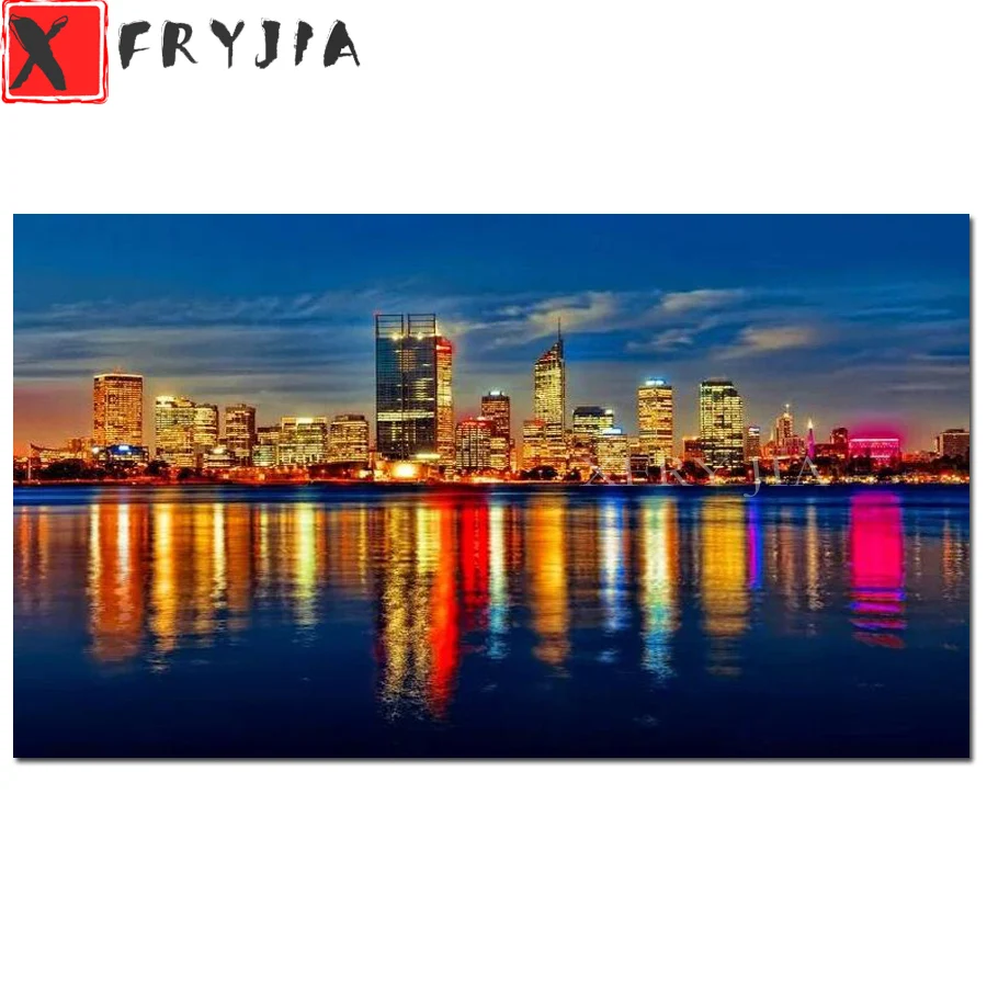 5D алмазная живопись города Австралии настенная граффити вышивка ручной работы