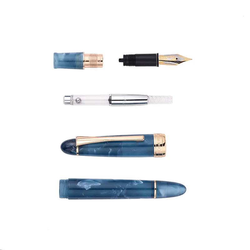 Color Kaigelu 356 Fountain Pen EF F Nib Beautiful Marble Amber Pattern Ink Writing Gift for Office Business | Канцтовары для офиса