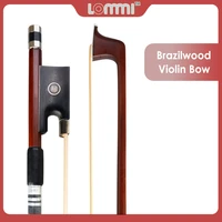 lommi octagonal stick white unbleached mongolian horse hair well balanced resiliency 44 brazilwood fiddle bow