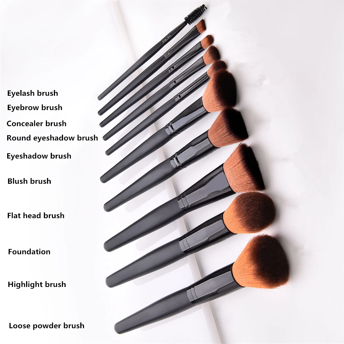 ENNKE ресниц основа кисти для макияжа 10 шт./партия микро щетки Макияж Румяна