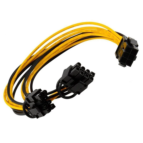 6pin до 2 X PCIe 8 (6 + 2) pin & материнская плата изображения видеокарта PCI e Express GPU VGA y