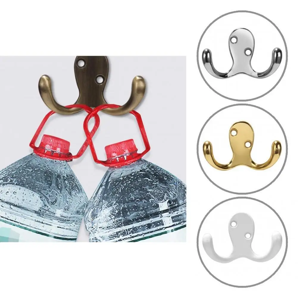 

Anti-corrosive Fine Workmanship 2-Pronged Wall-mounted Coat Hanger for Living Room
