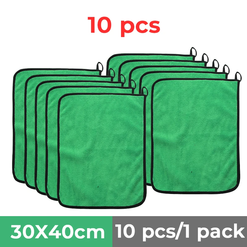 

30x40CM Car Wash Towel Thickened Absorbent Coral Fleece Cleaning Towel Double Color High Density Car Clean Car Wash Towel