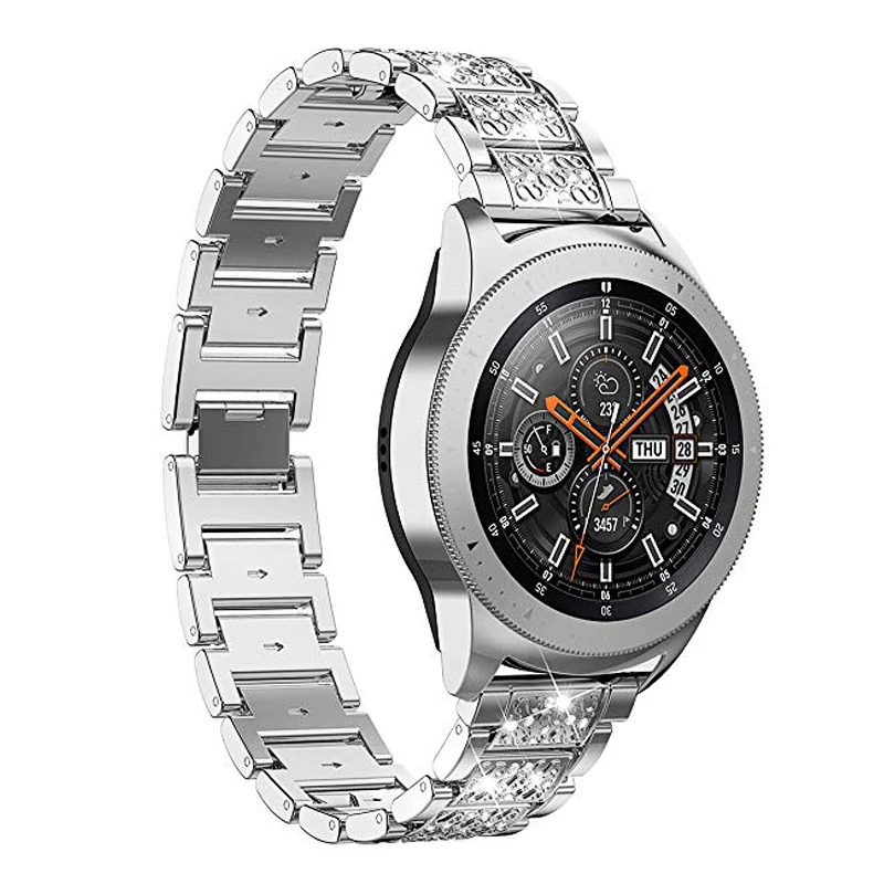 22mm 20mm Women Bracelet for Samsung Galaxy Watch 5/Pro Strap 4 Classic 3 Band 40mm 44mm 45mm 42mm Active 2  Metal Diamond Belt