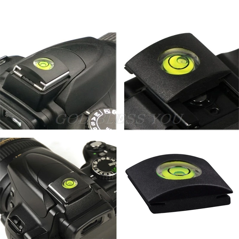 Крышка для вспышки Горячий башмак пузырьковый уровень камер Canon Nikon Olympus Прямая