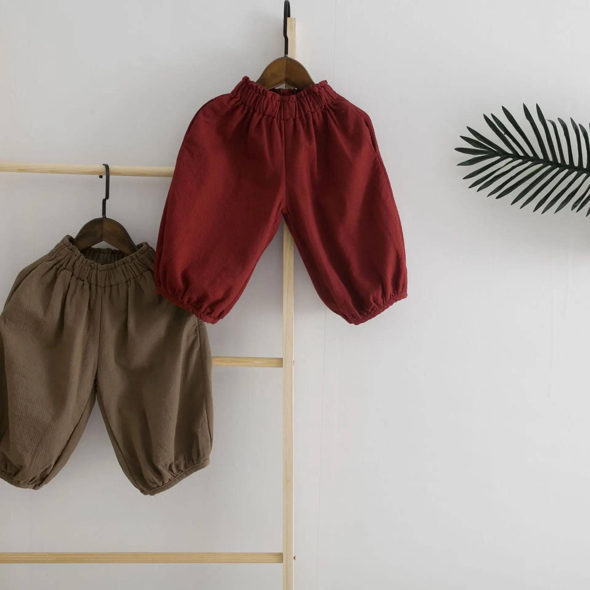 

Cotton and Linen Children's Cotton and Linen Korean Cotton and Linen Crawler Loose Flare Cut Pants girl leggings children