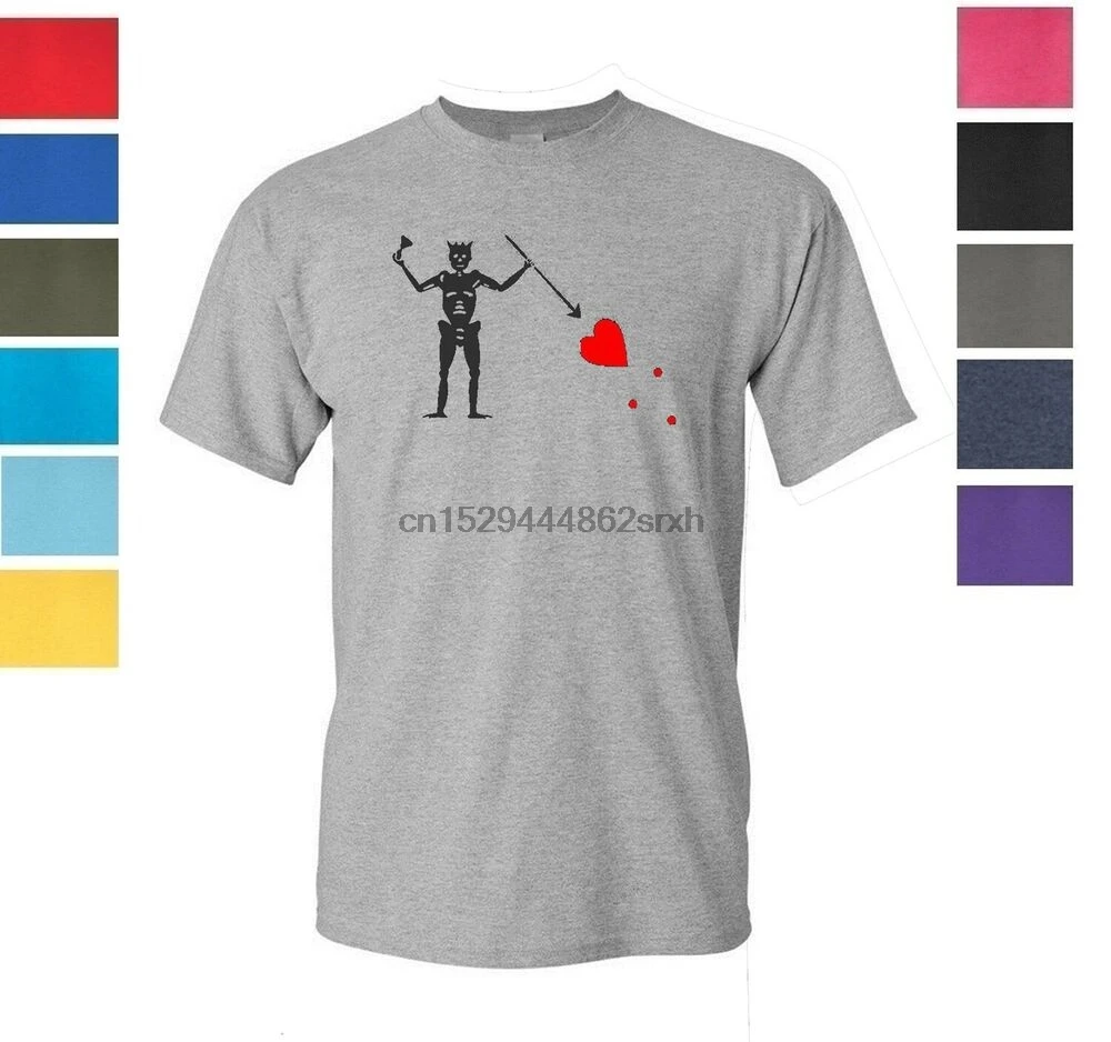 

6 Blackbeard Pirate Flag Edward Teach T-Shirt Shirt