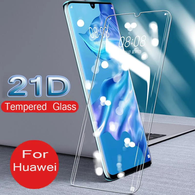 21D Защитное стекло для huawei P30 P20 Pro P10 Plus закаленное защитное Lite изогнутая