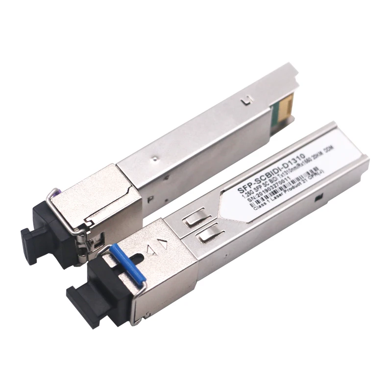 SFP  Mikrotik Cisco Switch  Compatible 2pcs SC sfp Module Gigabit BIDI mini gbic 1000Mbps fiber tranceiver sfp module