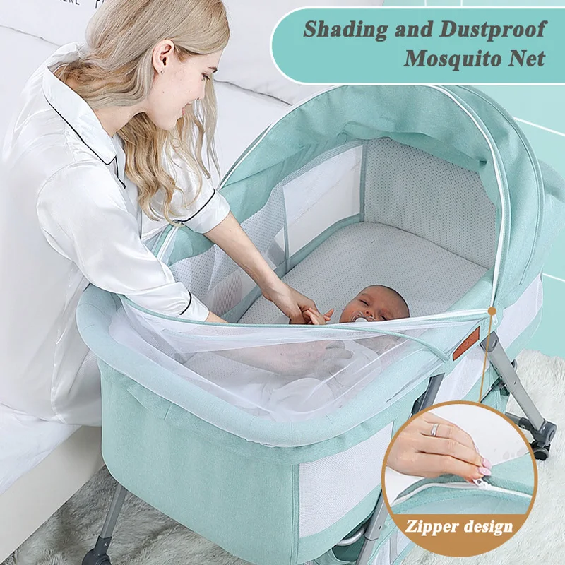Складная детская кроватка babyinside портативная с москитной сеткой