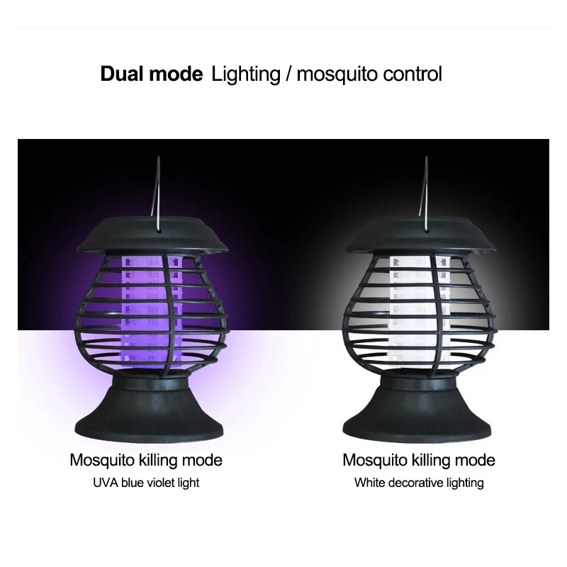 AOSONG Солнечная ловушка для комаров садовая электрическая наружная комнатная
