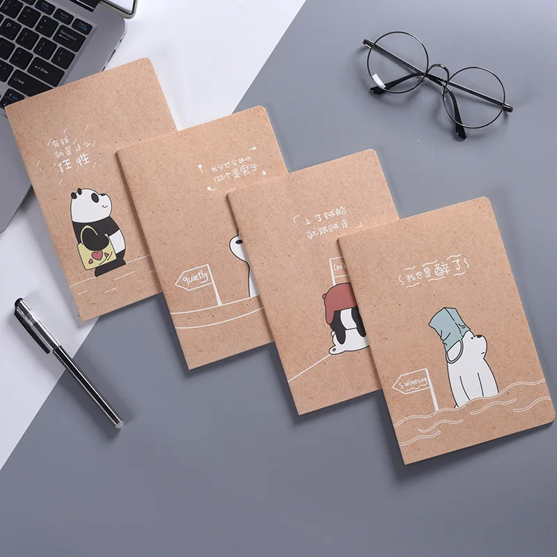 Милый мультяшный блокнот в стиле ретро оригинальный ученический набор книг для