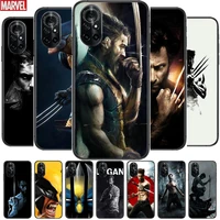 wolverine marvel clear phone case for huawei honor 20 10 9 8a 7 5t x pro lite 5g black etui coque hoesjes comic fash design
