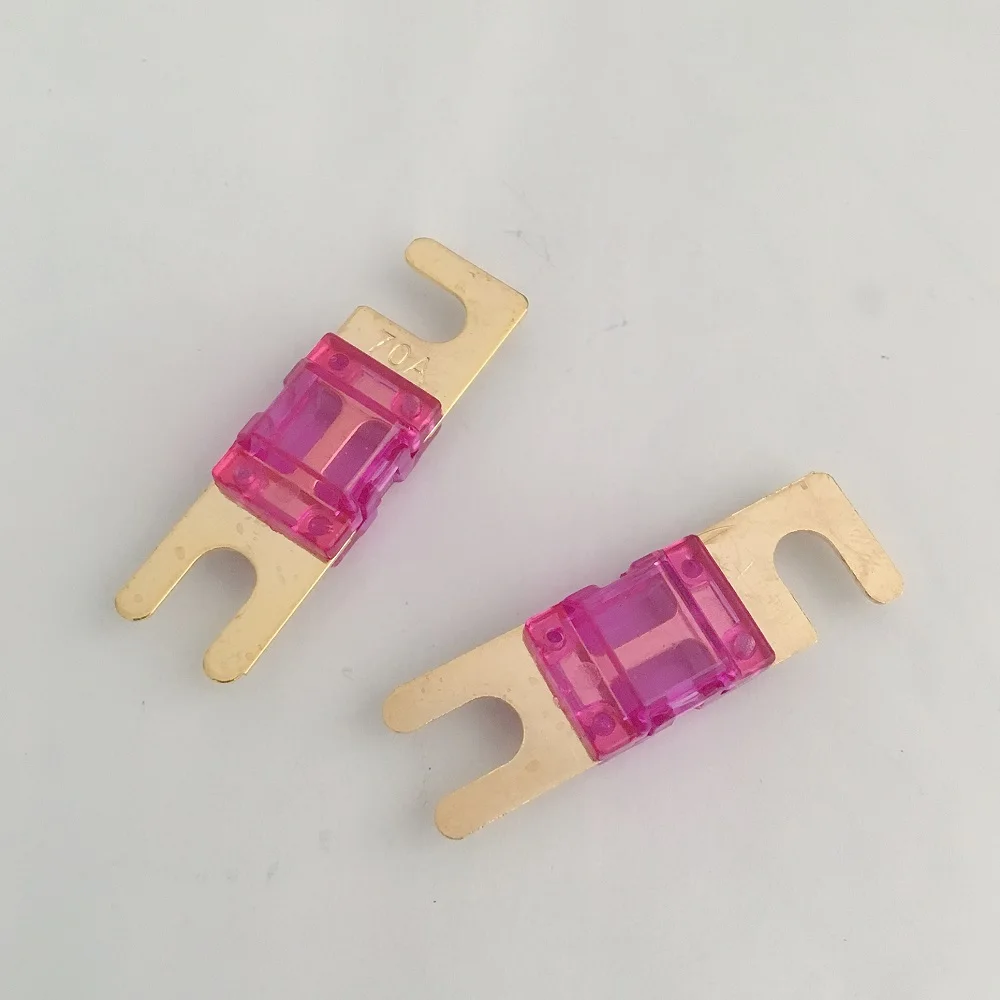 2 шт. Мини ANL предохранитель позолоченный автомобильный Автомобильная