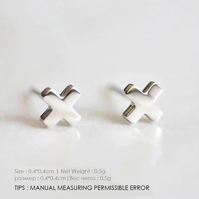 YE14814white Модные золотые серебряные серьги-гвоздики из нержавеющей стали для женщин офисные маленькие Эффектные серьги-гвоздики минималистичные вечерние ювелирные изделия - Окраска металла: YE14814white