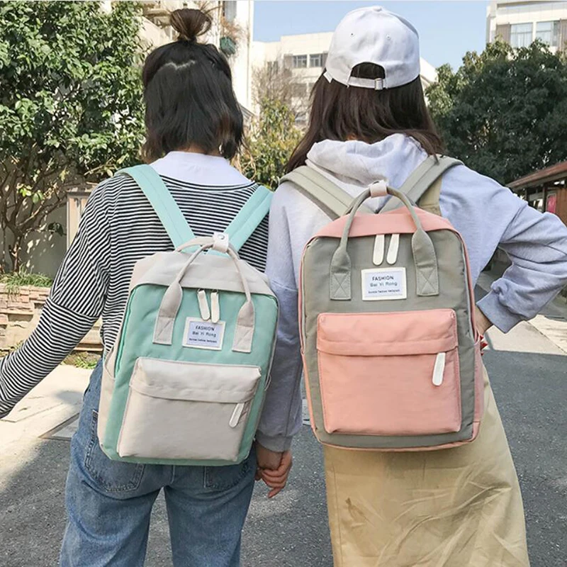 

Campus Women Backpack School Bag for girls Shoulder Bag Canvas Female Bagpack Laptop Back Packs Nylon Backpack Bolsas Mochila