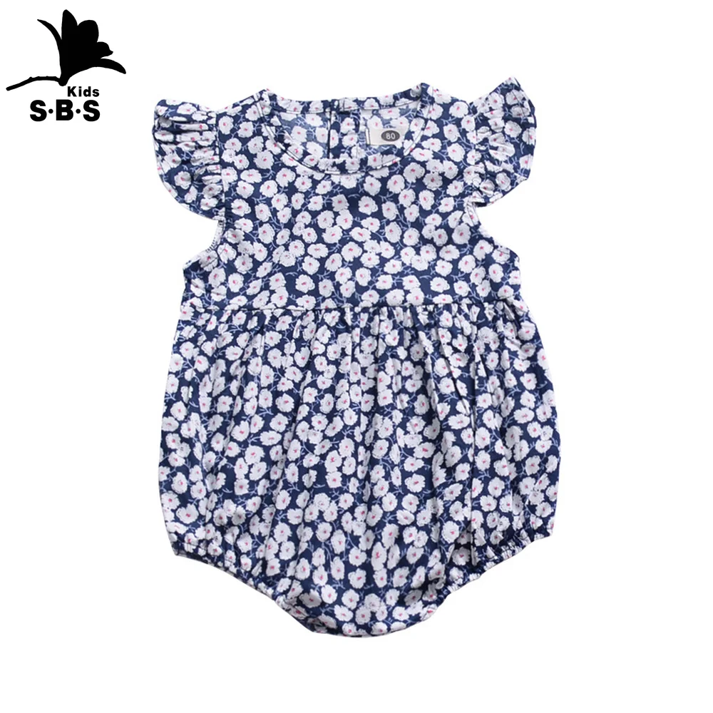 Одежда для новорожденных на 6 месяцев 12 Детский комбинезон с цветочным принтом